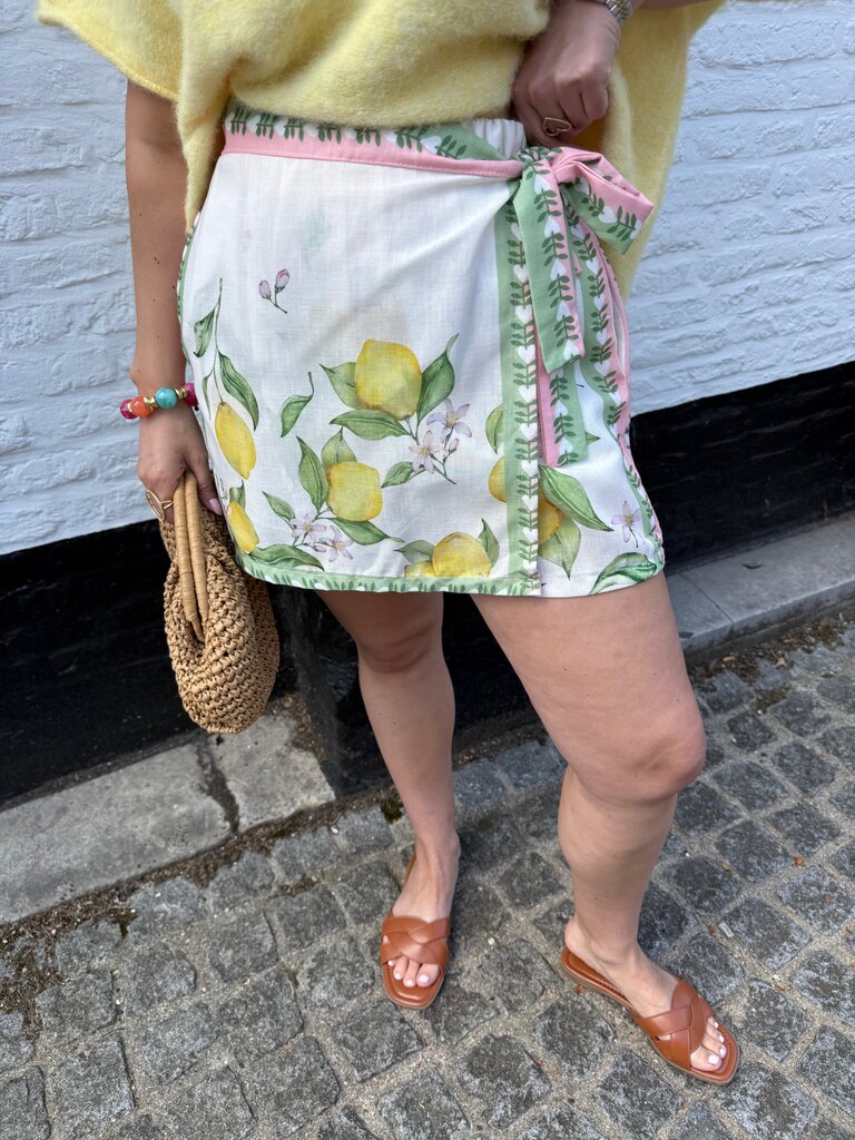 Lemon skort green/pink