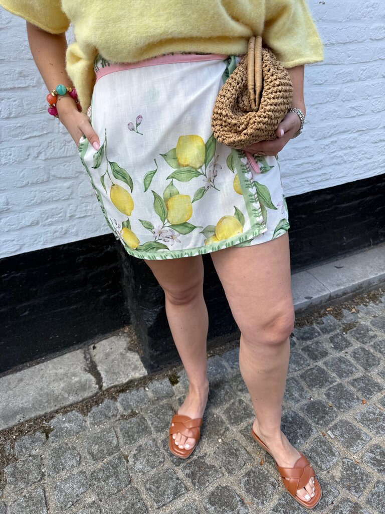 Lemon skort green/pink