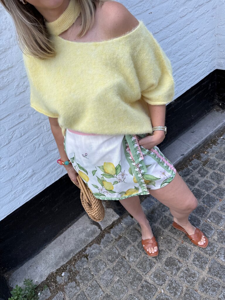Lemon skort green/pink