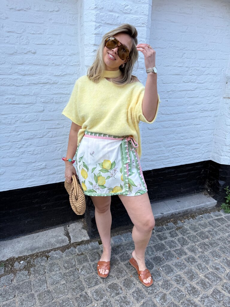 Lemon skort green/pink