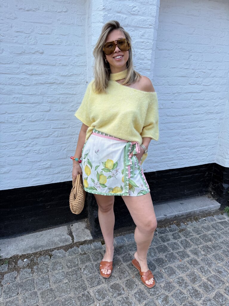 Lemon skort green/pink