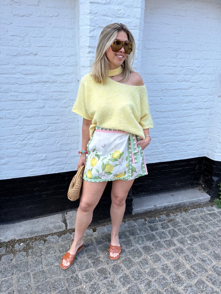 Lemon skort green/pink