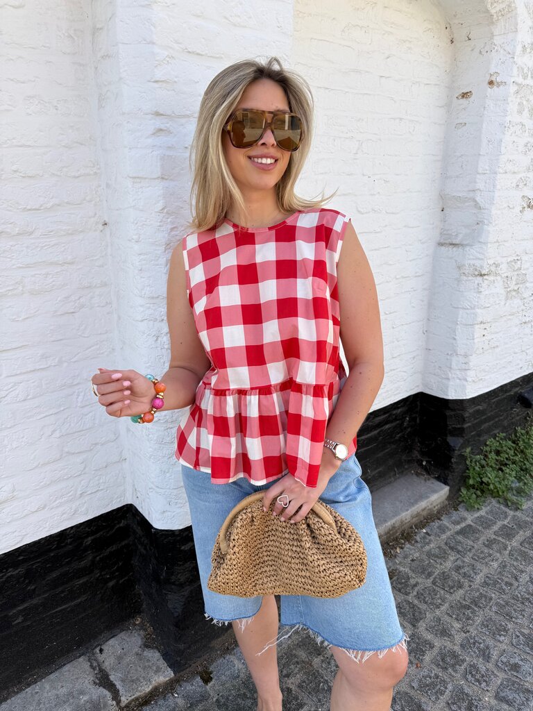 Vicky top red