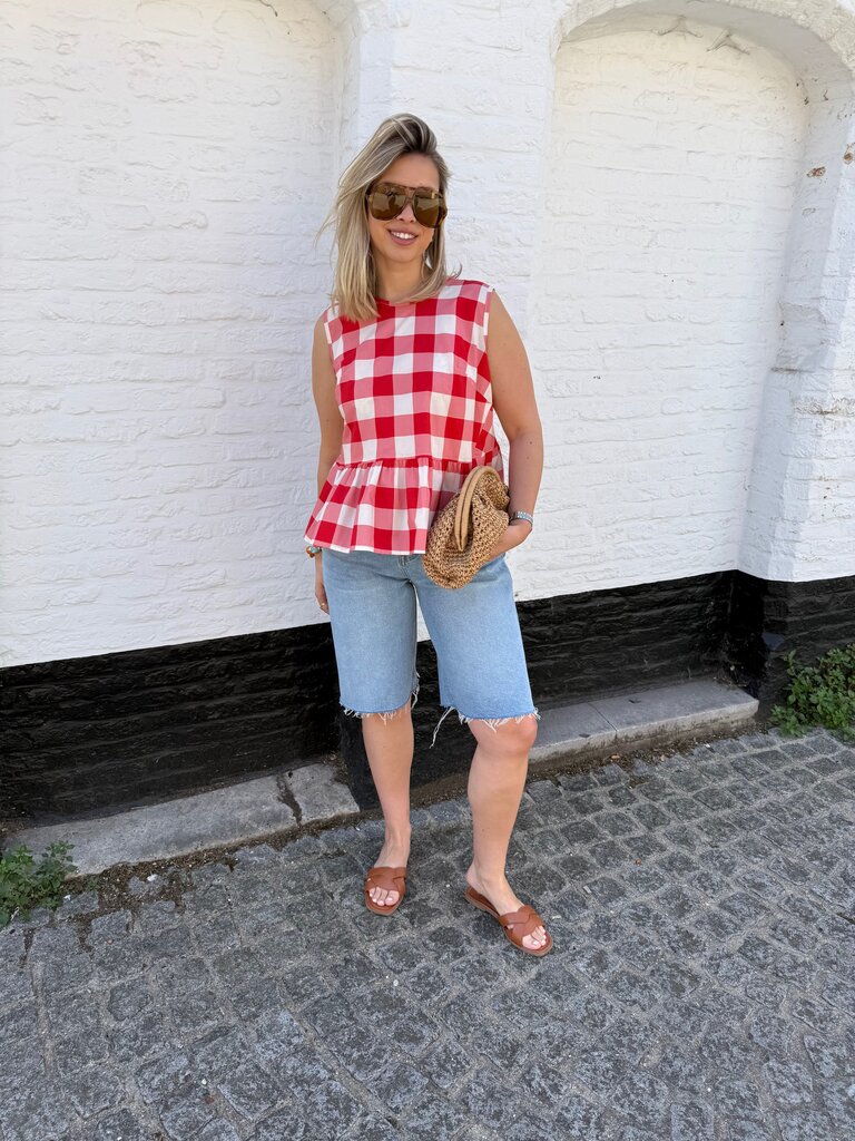 Vicky top red