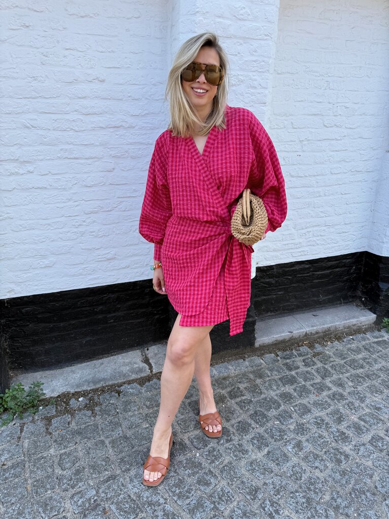 Eloise dress red/pink