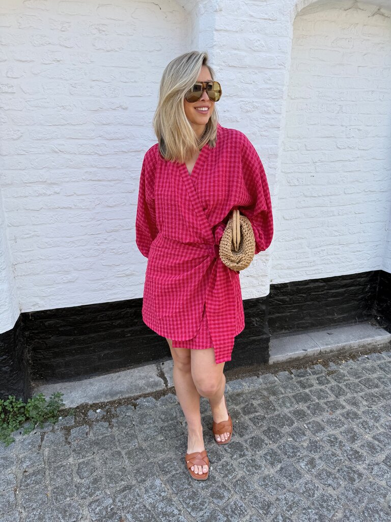 Eloise dress red/pink