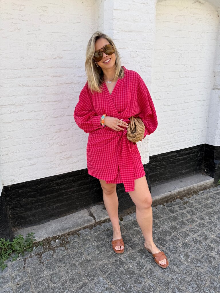 Eloise dress red/pink