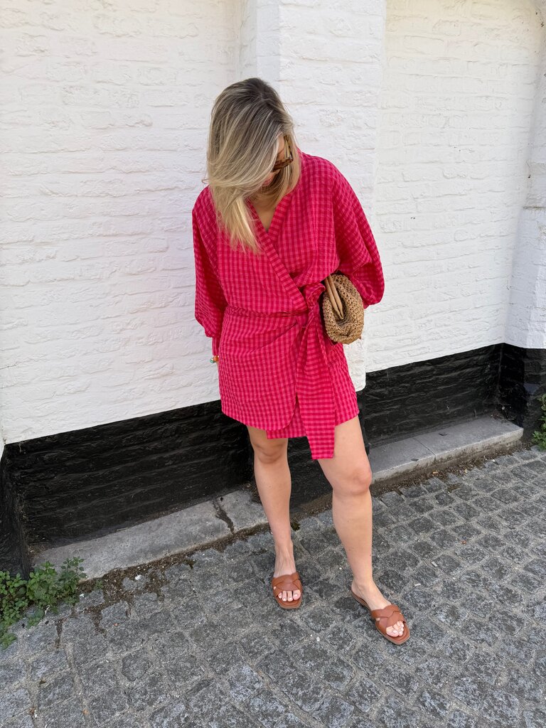 Eloise dress red/pink