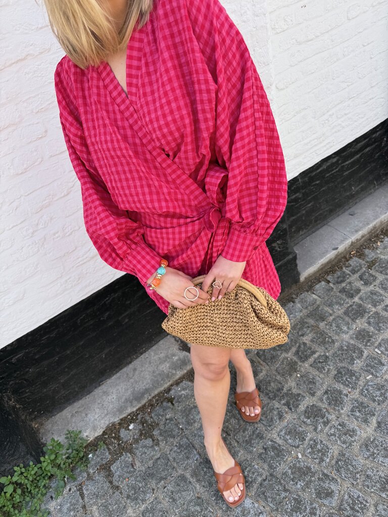 Eloise dress red/pink