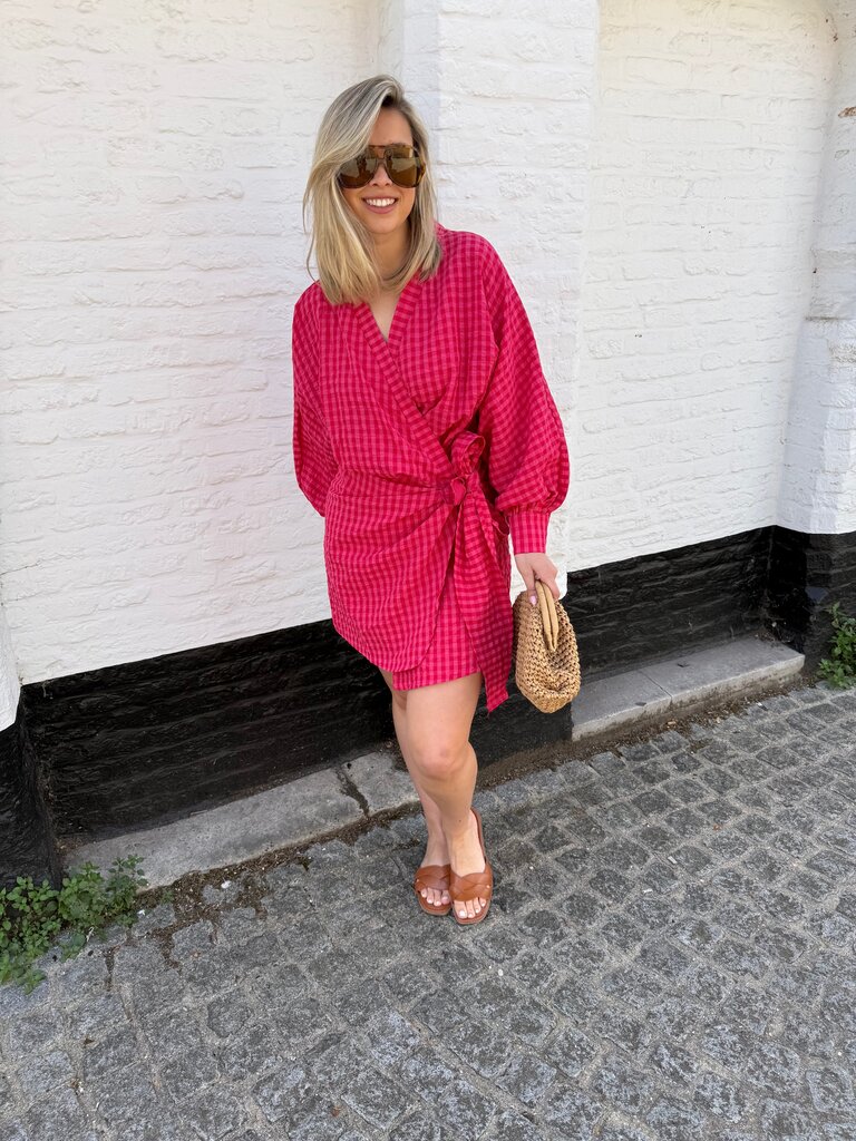 Eloise dress red/pink