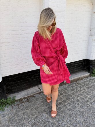 Eloise dress red/pink