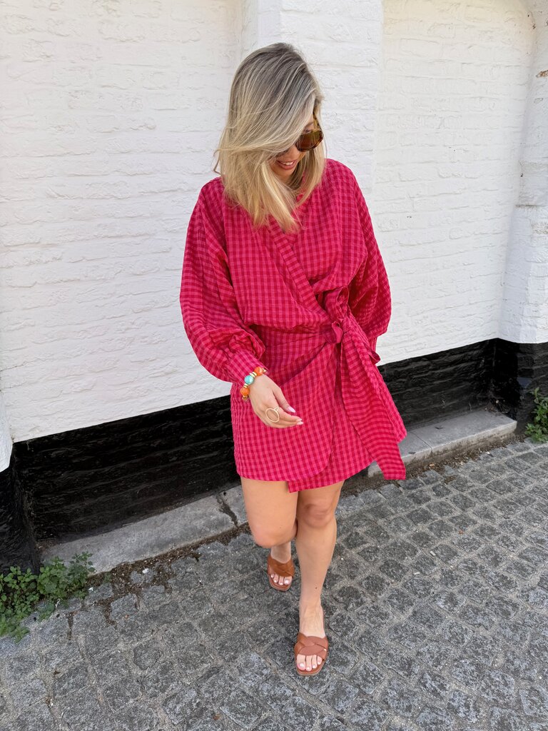 Eloise dress red/pink