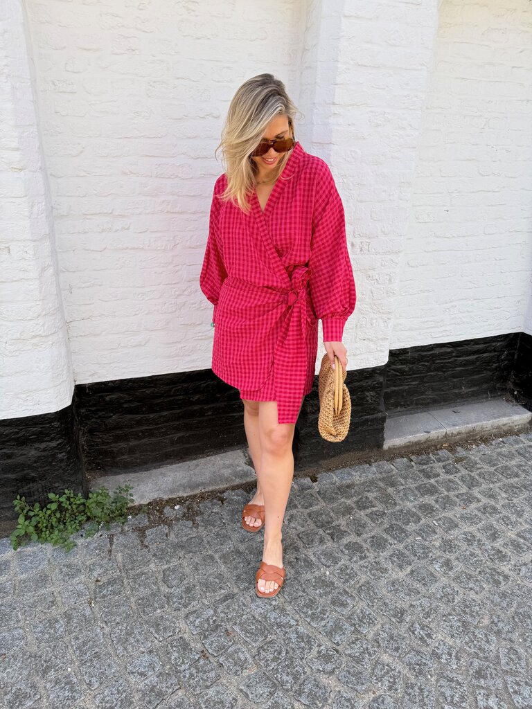 Eloise dress red/pink