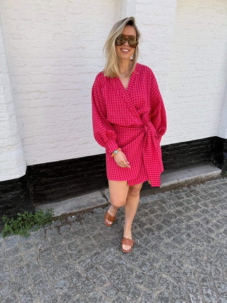 Eloise dress red/pink