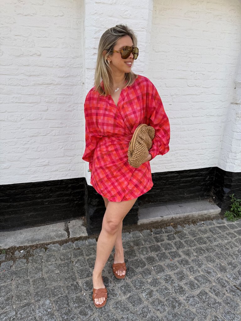 Margo dress pink/orange