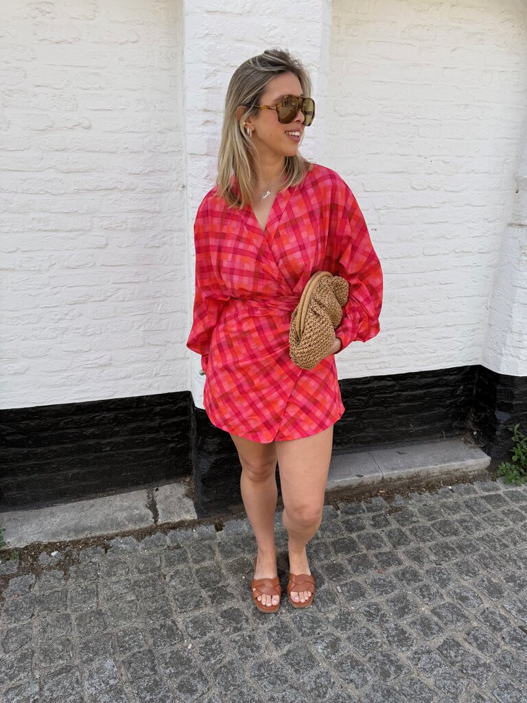 Margo dress pink/orange