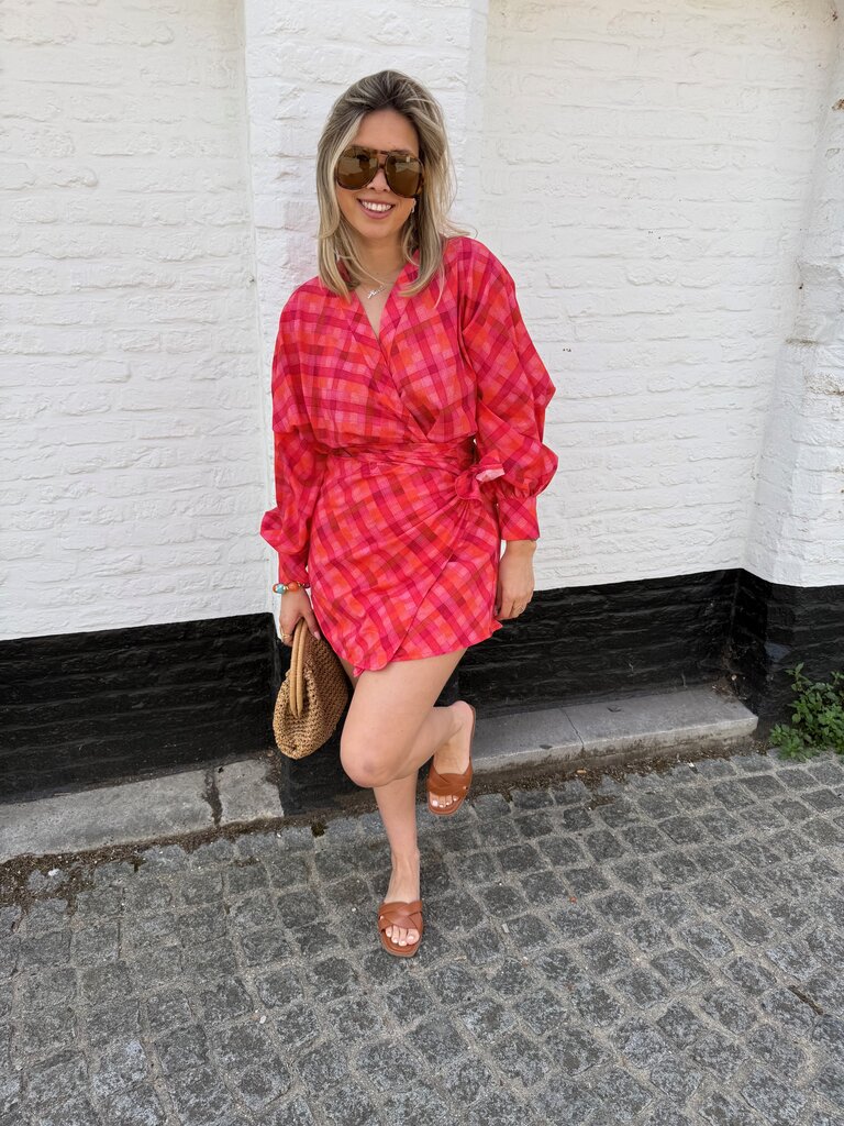 Margo dress pink/orange