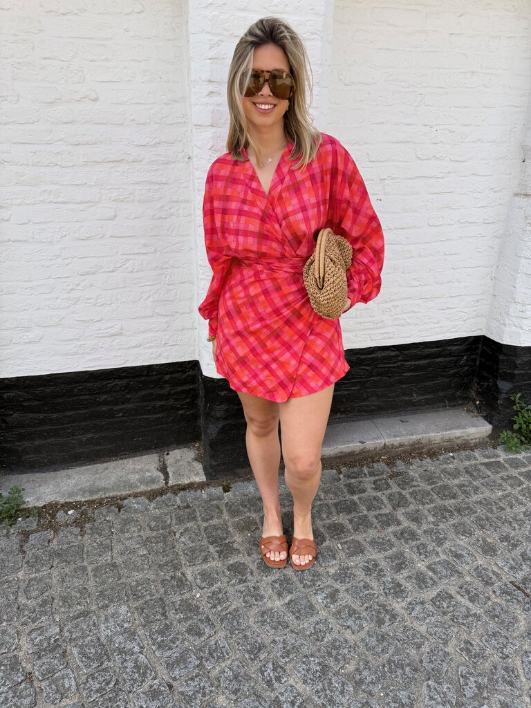 Margo dress pink/orange