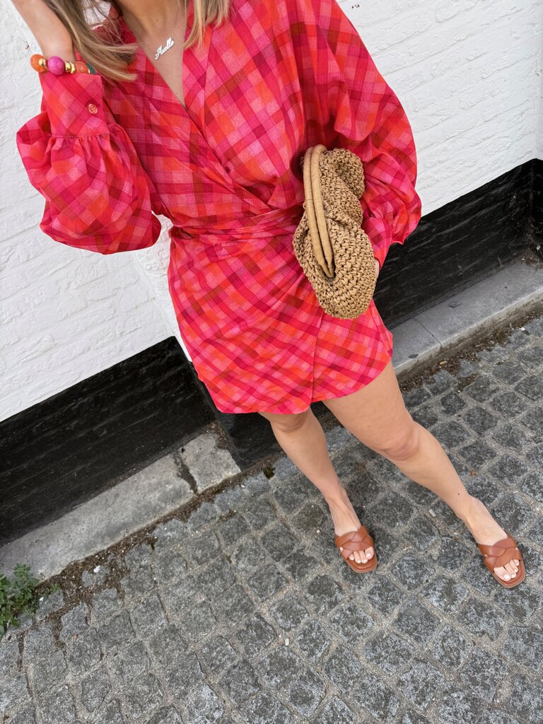 Margo dress pink/orange