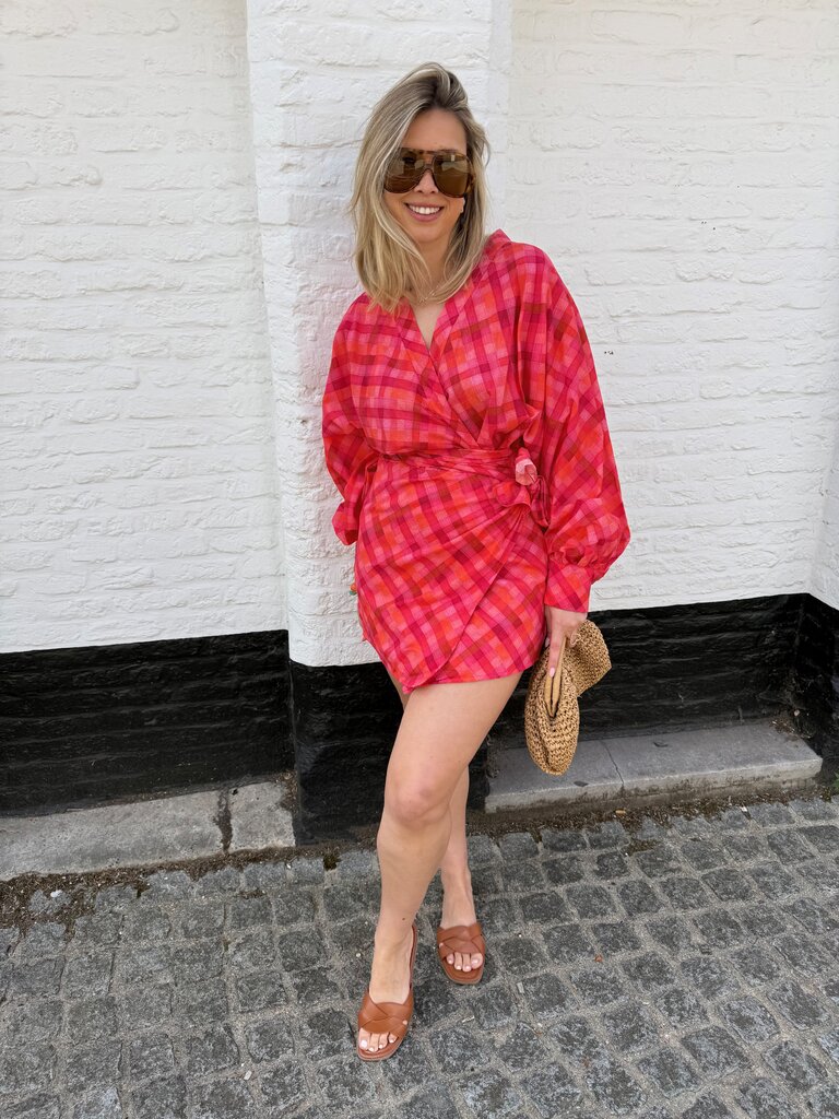 Margo dress pink/orange