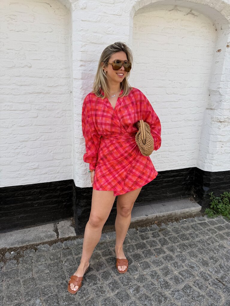 Margo dress pink/orange