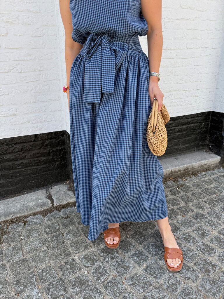 Lizzy vichy skirt blue