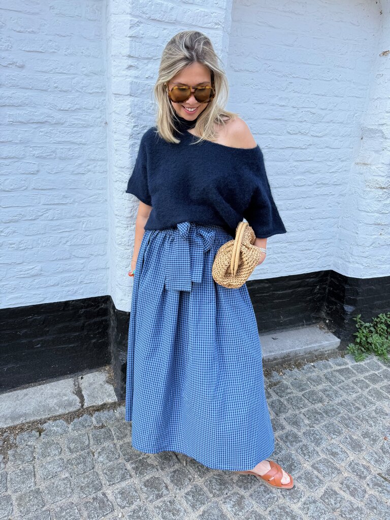 Lizzy vichy skirt blue