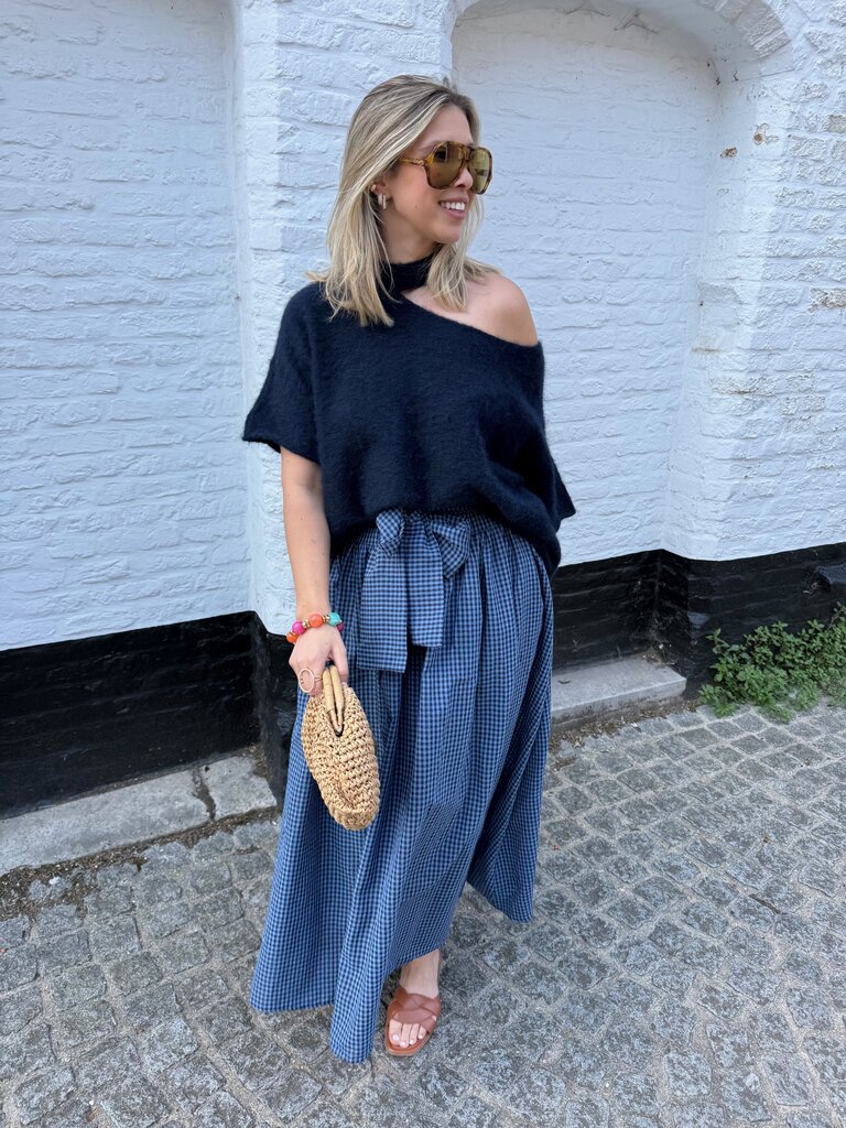 Lizzy vichy skirt blue