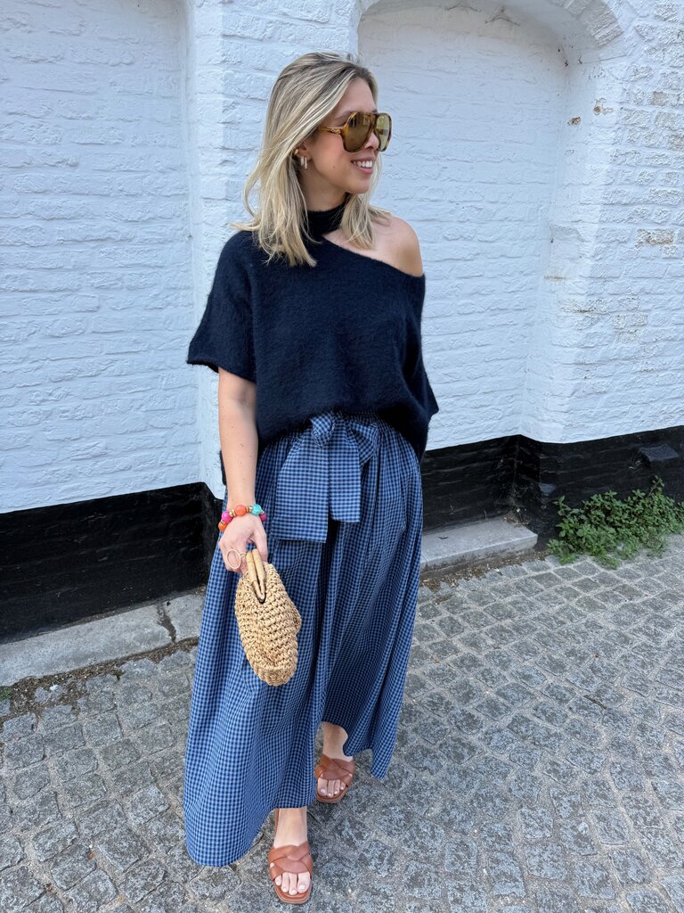 Lizzy vichy skirt blue