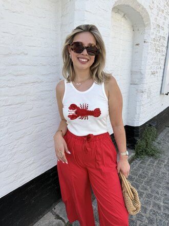 Lobster top white