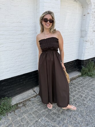 Milou dress brown TU