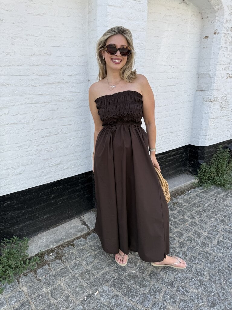 Milou dress brown TU