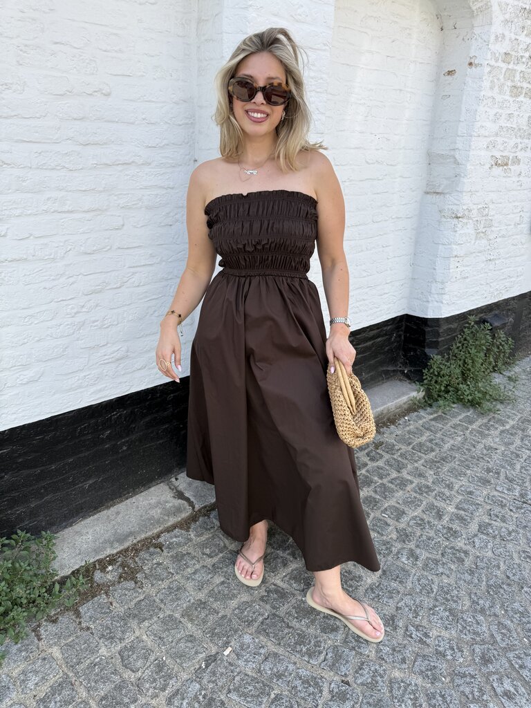 Milou dress brown TU