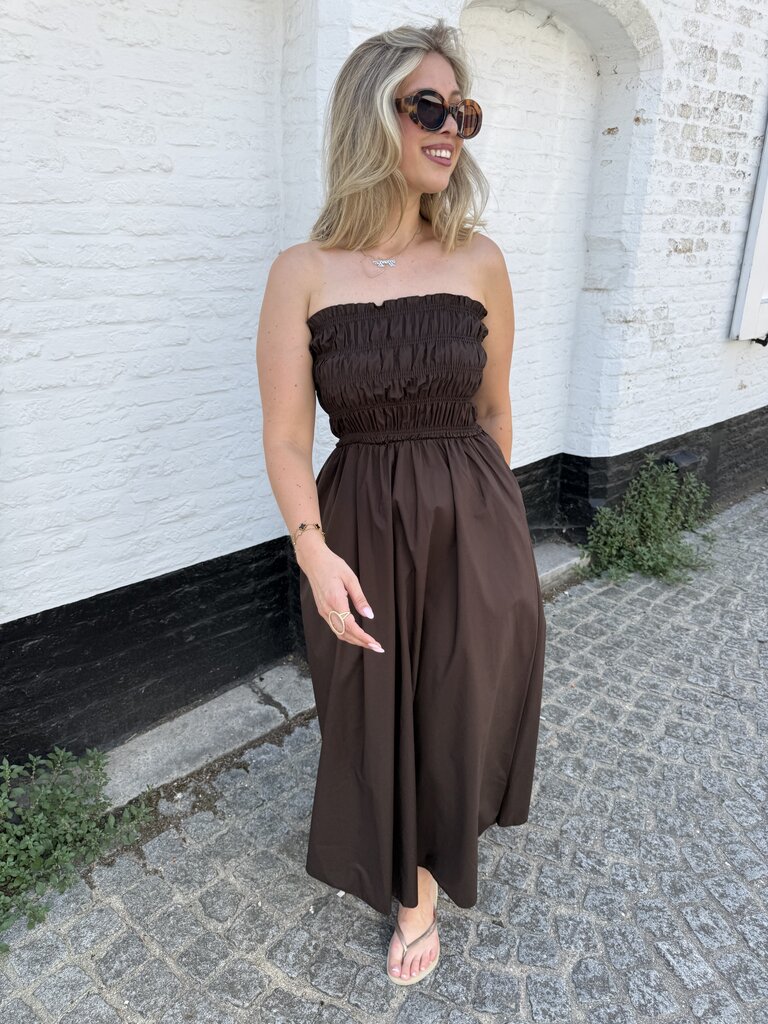 Milou dress brown TU