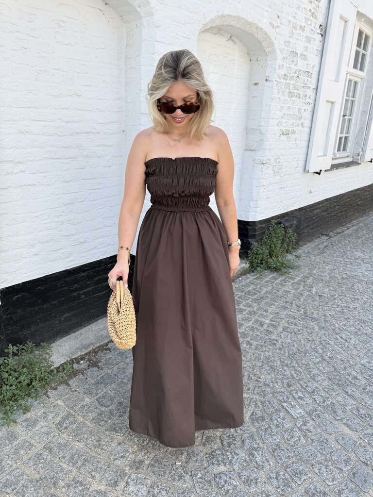 Milou dress brown TU