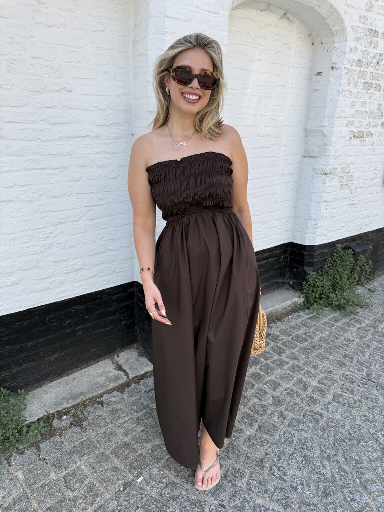 Milou dress brown TU