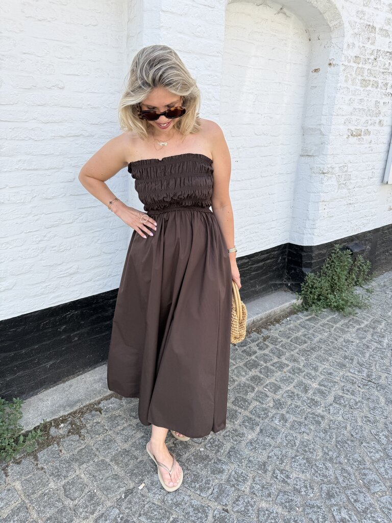 Milou dress brown TU