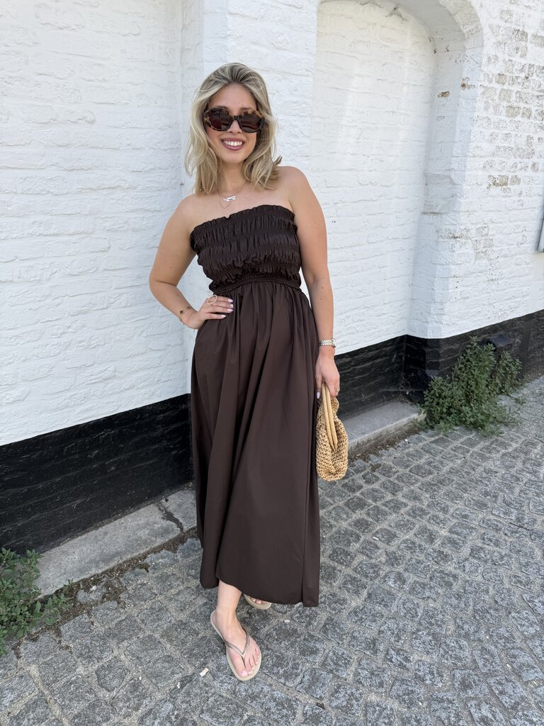 Milou dress brown TU