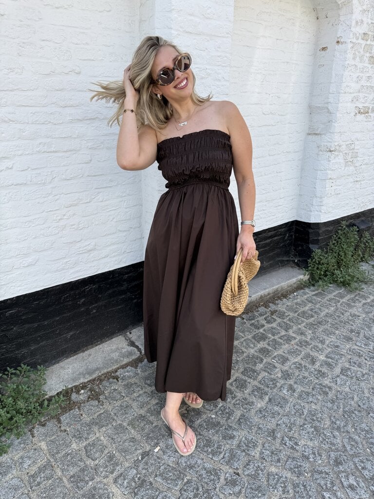 Milou dress brown TU