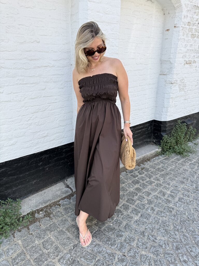 Milou dress brown TU