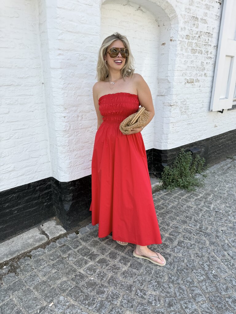 Milou dress red TU