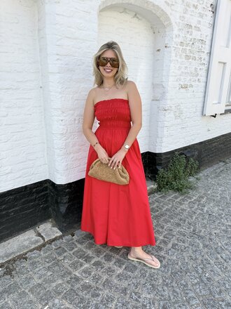 Milou dress red TU