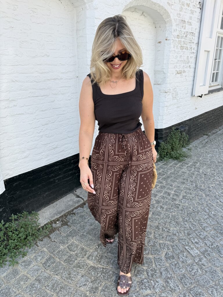 Malli top chocolate brown