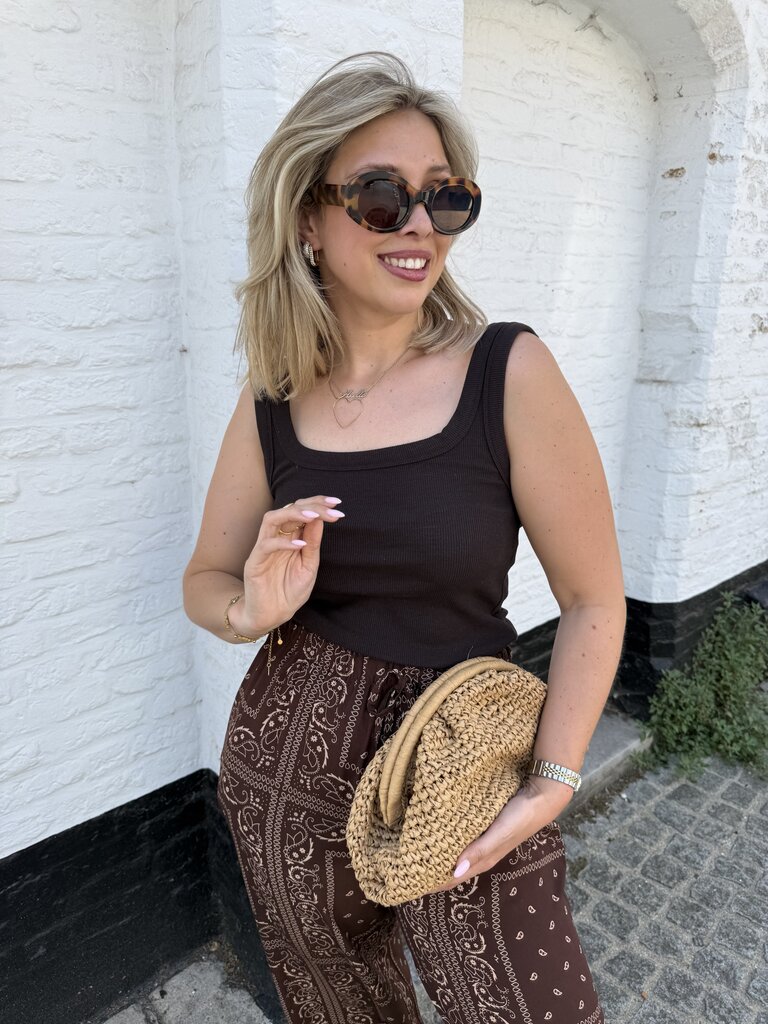 Malli top chocolate brown