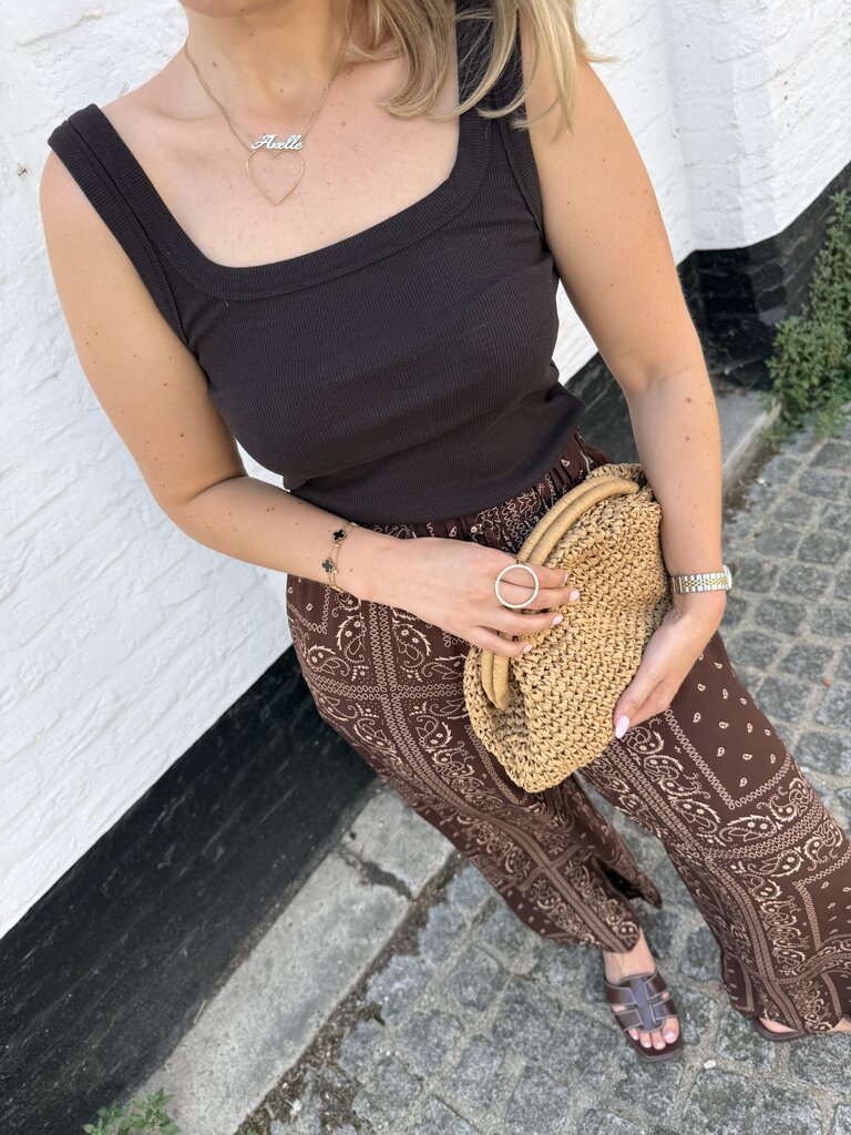 Malli top chocolate brown