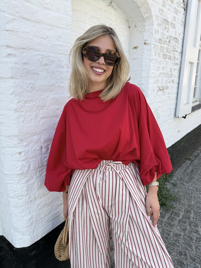 Oda blouse red TU