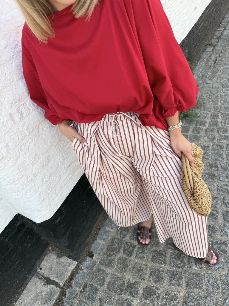 Oda blouse red TU