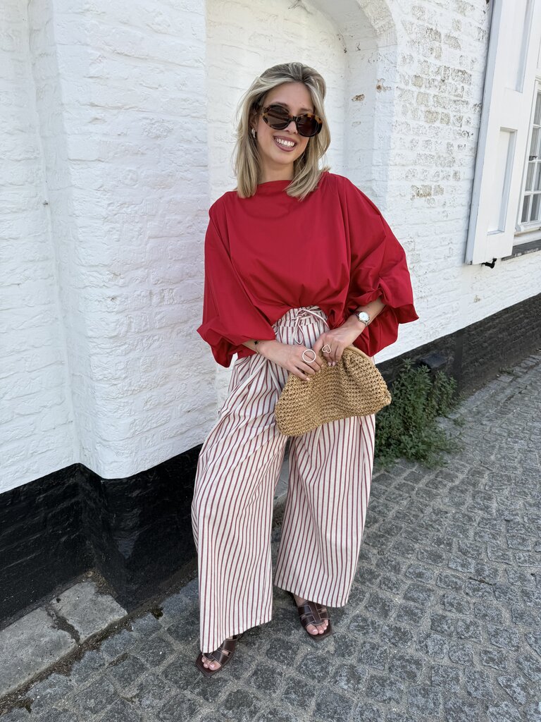 Oda blouse red TU
