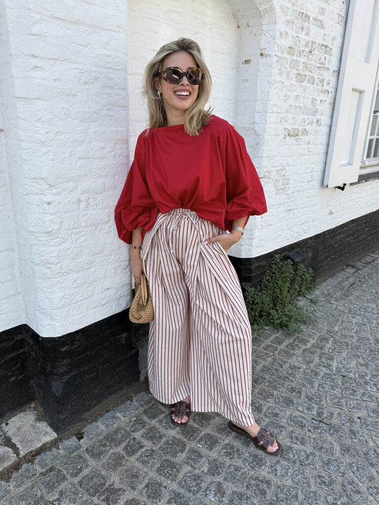 Oda blouse red TU