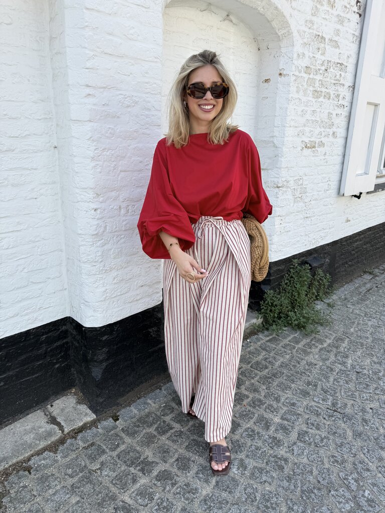 Oda blouse red TU